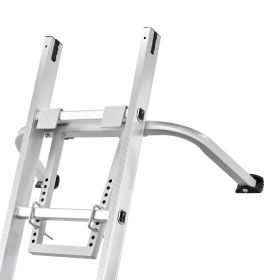 Ladder Stabilizer, Heavy Duty Steel Ladder Roof Hook, Ladder Stabilizer with Wing Span/Wall Extension Accessory